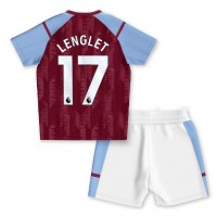 Aston Villa Clement Lenglet #17 Domáci Detský futbalový dres 2023-24 Krátky Rukáv (+ trenírky)